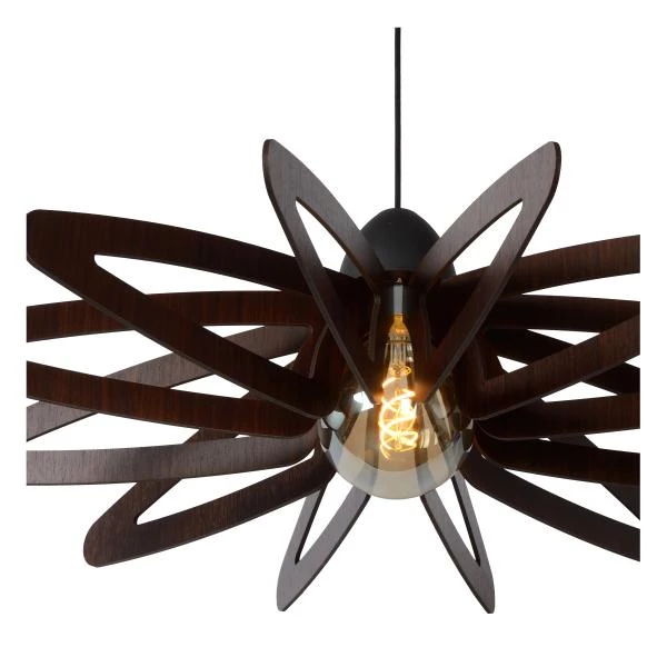 Lucide ZIDANE - Pendant light - Ø 76 cm - 1xE27 - Black - detail 3